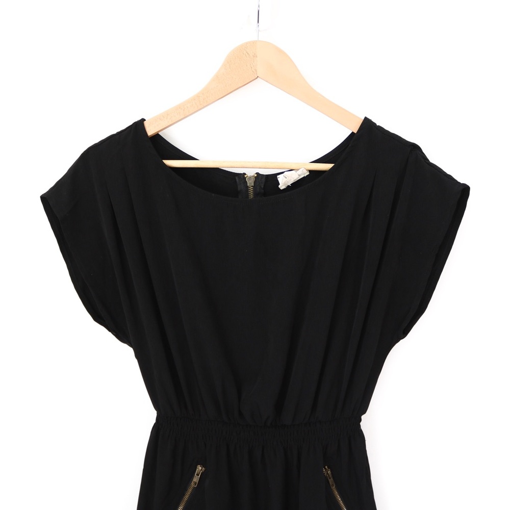 Satin Black Mini Dress - Picture 6 of 6